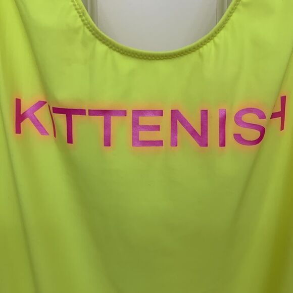 Kittenish size large neon yellow one piece swimsuit - Picture 3 of 7